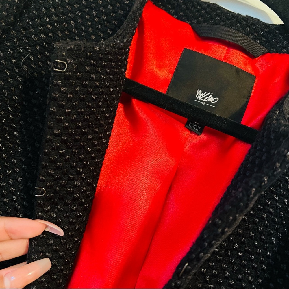 BOGO 50% - Mossimo Black & Red Blazer